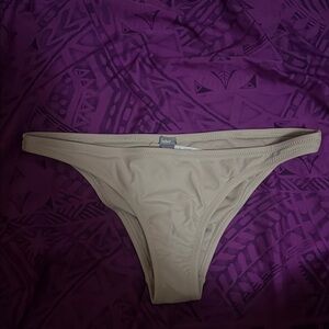 Aerie Cream Bikini Bottom Minimalist Thong Style